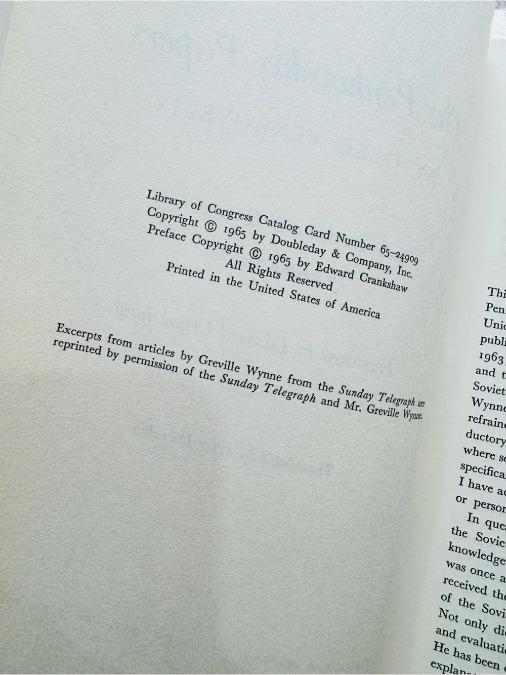 The Penkovskiy Papers by Oleg Penkovskiy - 1965 Hardcover